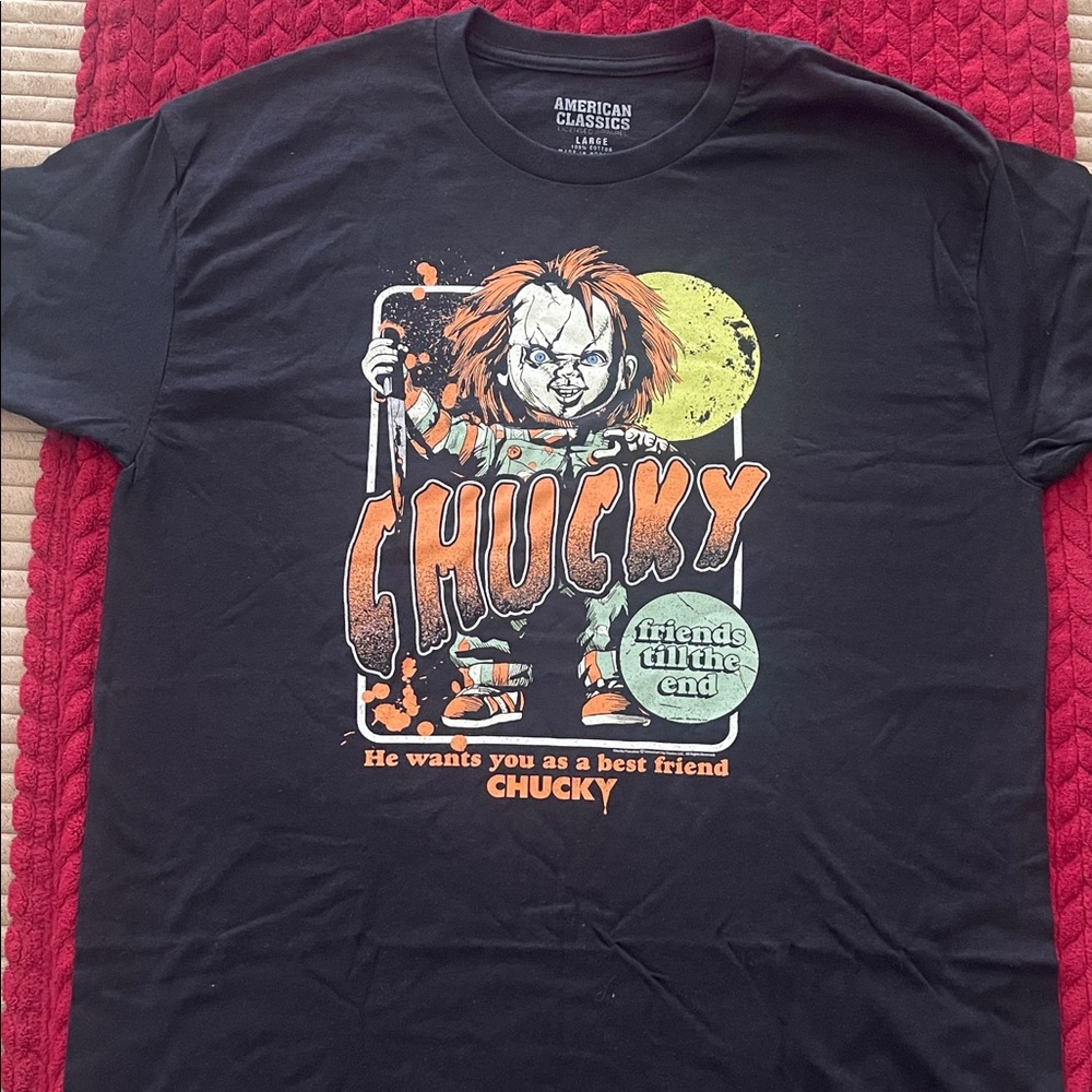Chucky Graphic Black T-Shirt